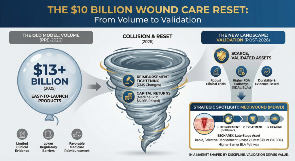After Medline’s IPO, A $10+ Billion Wound Care Reset Is Underway – and MediWound May Be Uniquely Positioned